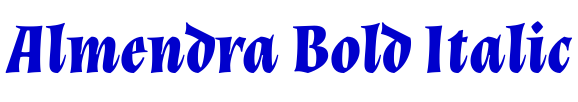 Almendra Bold Italic 字体